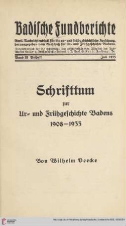 Beiheft (Juli 1935)