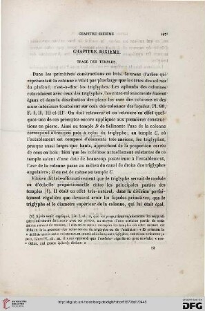 Chapitre dixième. Tracé des temples