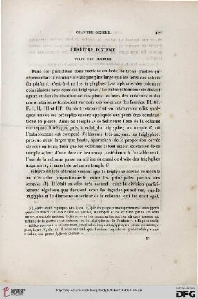 Chapitre dixième. Tracé des temples