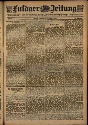 Ausgabe vom Dienstag, den 22. Oktober 1901.