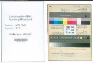 Entnazifizierung Wilhelm Lindemann , geb. 28.02.1897 (Amtsobersekretaer)