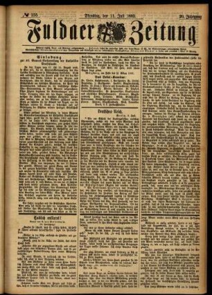 Ausgabe vom Dienstag, den 11. Juli 1893.
