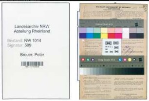 Entnazifizierung Peter Breuer , geb. 16.06.1910 (Schreiner)