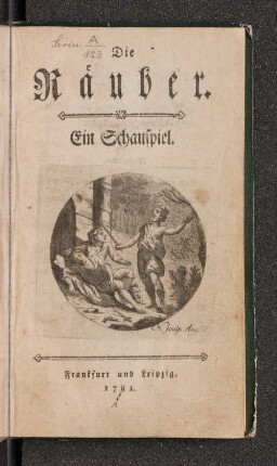 Die Räuber : Ein Schauspiel