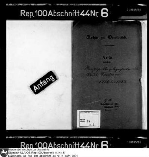 Kirchliche Angelegenheiten der Stadt Fürstenau