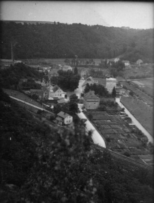 Meißen-Buschbad. Blick auf die Buschmühle