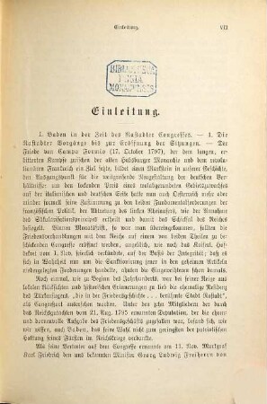 Politische Correspondenz Karl Friedrichs von Baden : 1783 - 1806, 3. 1797-1801
