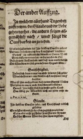 Der ander Auffzug.