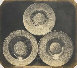 Drei Metallschüsseln, deutsche Arbeit, 16. u. 17. Jahrhundert