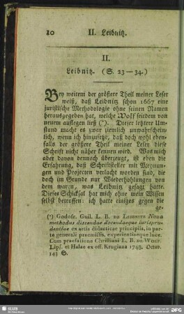 II. Leibnitz