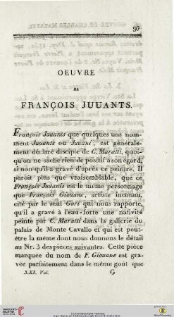 Oeuvre de François Juuants