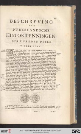 Beschryving der Nederlandsche Historipenningen, des tweeden Deels vierde Boek
