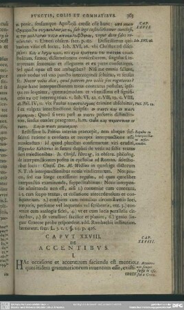 Caput XXVIII. De accentibus