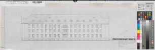 Münster (Münster) Portsmouth-Kaserne Block 5 Ostansicht 1971 1 : 100 30 x 92 Pause Finanzbauamt Münster