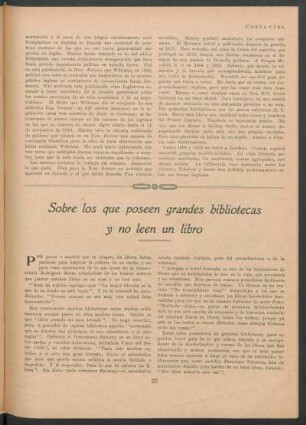 Sobre los que poseen grandes bibliotecas y no leen un libro