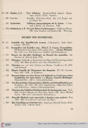Bücher und Buchdeckel (Nr. 551 - 604f)