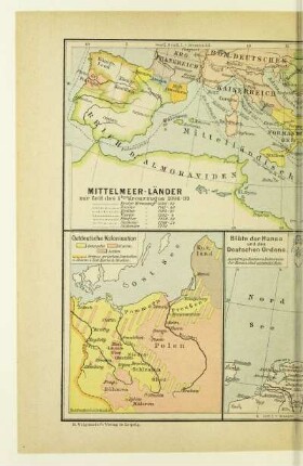 Mittelmeer-Länder, Ostdeutsche Kolonisation, Blüte der Hansa und des Deutschen Ordens