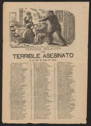 Veridica relación del terrible asesinato de la calle del Conde del Asalto
