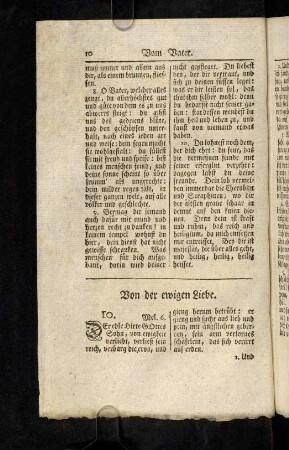 10-30, Von der ewigen Liebe