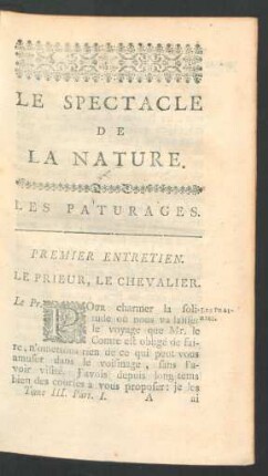 Premier entretien.