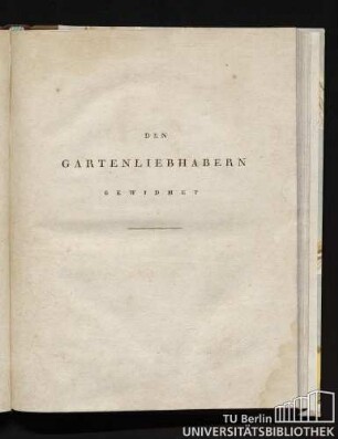 Den Gartenliebhabern gewidmet