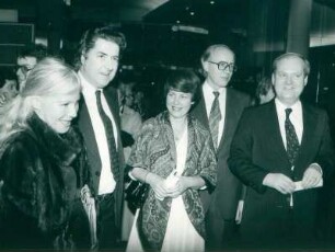 IFF 1981. Irene Thulin, Moritz de Hadeln, Frau Stobbe, Ulrich Gregor, Oberbürgermeister Dietrich Stobbe