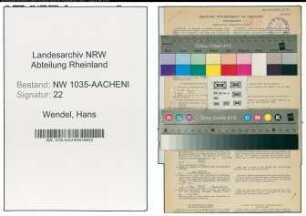 Entnazifizierung Hans Wendel , geb. 17.02.1906 (Angestellter)