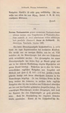 685-686 [Rezension] Novum testamentum Graece