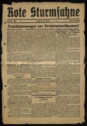 Rote Sturmfahne. 1929