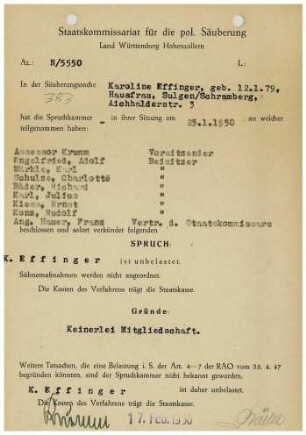 Effinger, Karoline