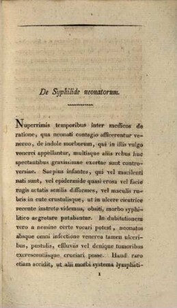 De Syphilide neonatorum : dissertatio inauguralis medica