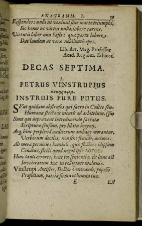 Decas Septima.