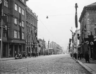 Reichenberg, Straßenansicht : Reichenberg (Liberec/Tschechische Republik). Straßenansicht