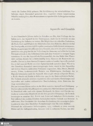Aquarelle und Gemälde