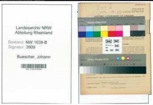 Entnazifizierung Johann Buescher , geb. 26.02.1889 (Landwirt)