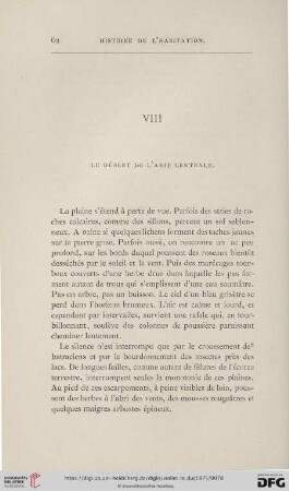 VIII. Le désert de l'Asie centrale