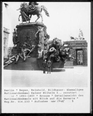 Kaiser-Wilhelm-Nationaldenkmal / Nationaldenkmal Kaiser Wilhelm I. — Krieg und Frieden — Personifikation des Krieges