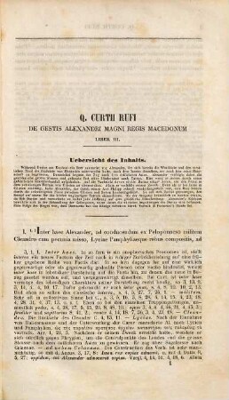 Q. Curtii Rufi De gestis Alexandri Magni regis Macedonum libri qui supersunt octo