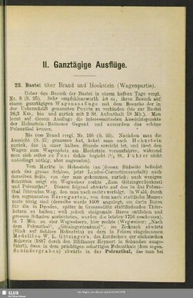 II. Ganztägige Ausflüge