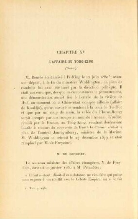 Chapitre XV. L'affaire du Tong-King (Suite)