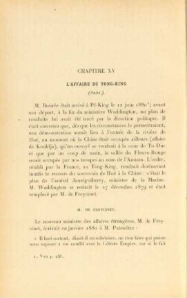 Chapitre XV. L'affaire du Tong-King (Suite)