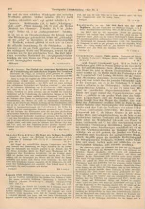 107 [Rezension] Beck, Alexander, Der Einfluß der römischen Rechtslehre auf die Formulierung des katholischen Dogmas bei Tertullian, insbes. d. Frage, ob Tertullian Jurist gewesen ist