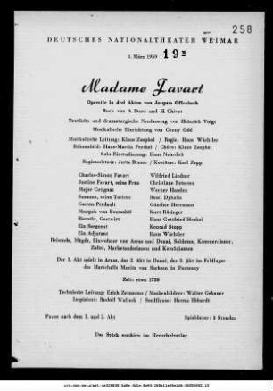 Madame Favart