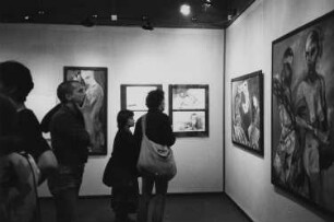 In der Ausstellung der Malerin Angela Hampel