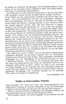 Wahlen in Südwestafrika/Namibia