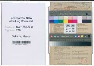 Entnazifizierung Hanns Oelrichs , geb. 03.02.1914 (Ingenieur)