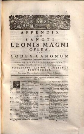 Sancti Leonis Magni papae primi Opera omnia : epistolis triginta, tribusque de gratia Christi opusculis auctoria ; secundum exactam annorum seriem accurate ordinata ; accedunt codex canonum & constitutorum sedis apostolicae, 2.