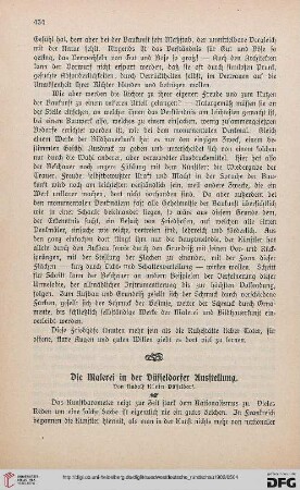 2: Die Malerei in der Düsseldorfer Ausstellung