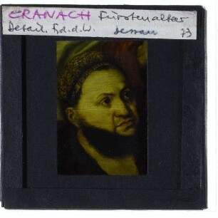 Cranach, Fürstenaltar (Dessau) : Deatil (links)