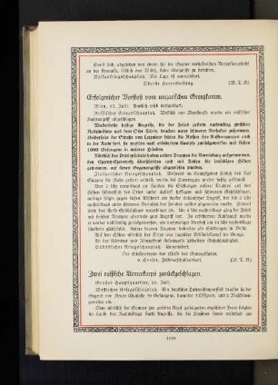 Erfolgreicher Vorstoß vom ungarischen Grenzkamm.